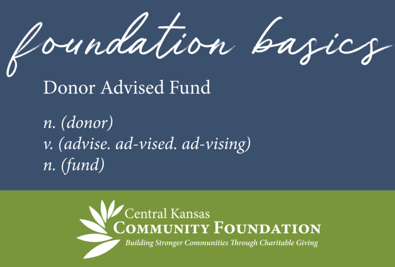 Foundation Basics Donor Advised Funds Central Kansas Community 6444