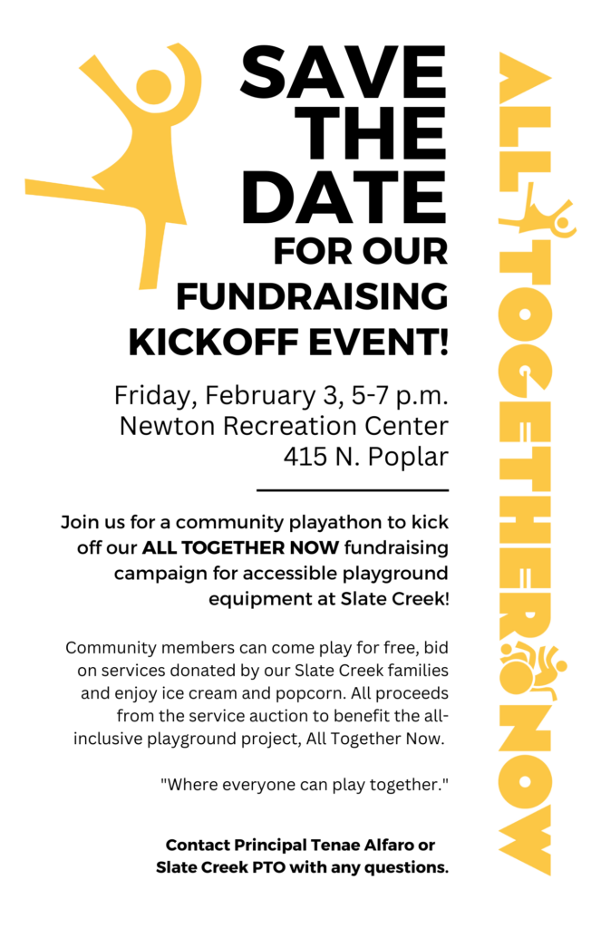 Save the date for our fundraising kickoff event - all together now